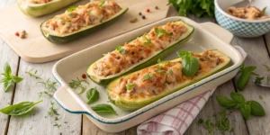 Courgettes Farcies au Riz et Thon