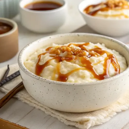 Riz au Lait au Caramel et Vanille
