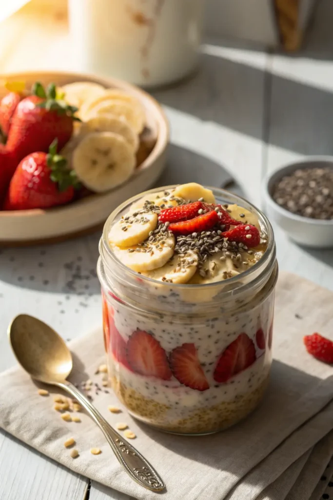 Overnight oats banane & avoine