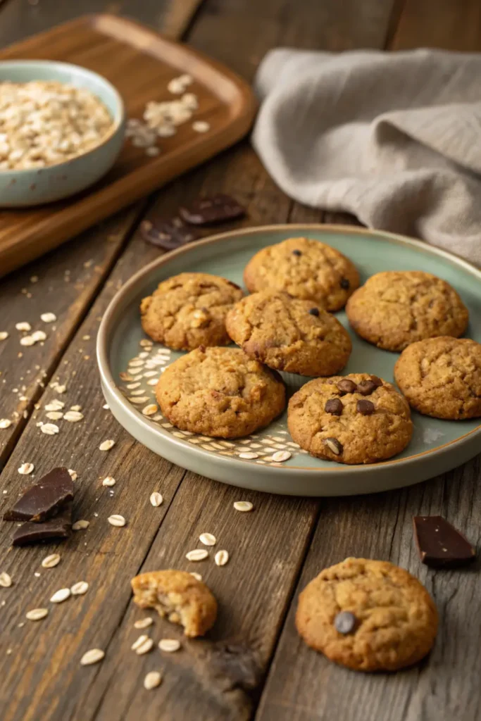 Cookies vegan express aux flocons d’avoine
