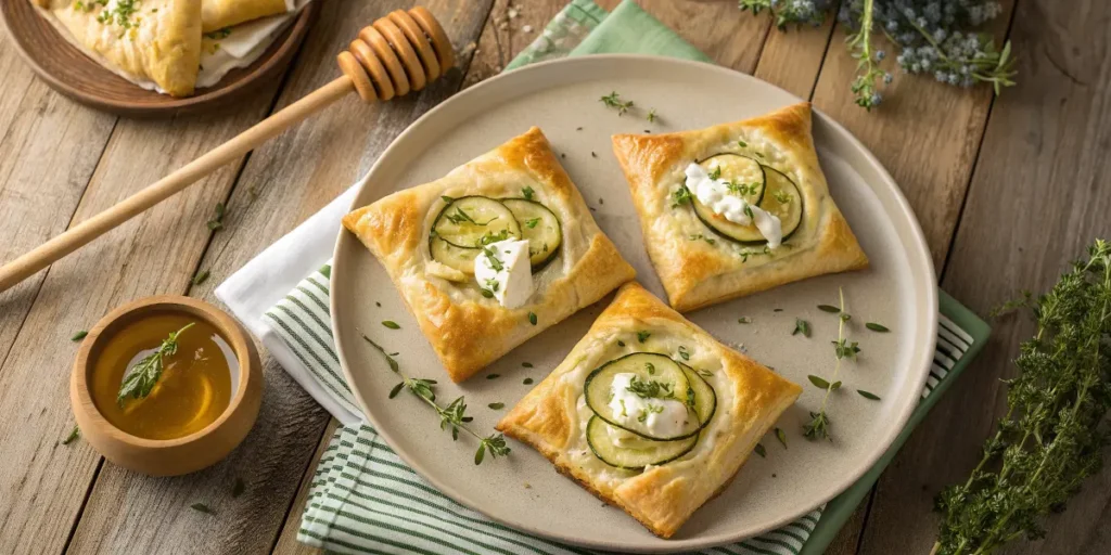 Feuilletés Courgettes & Chèvre Miel