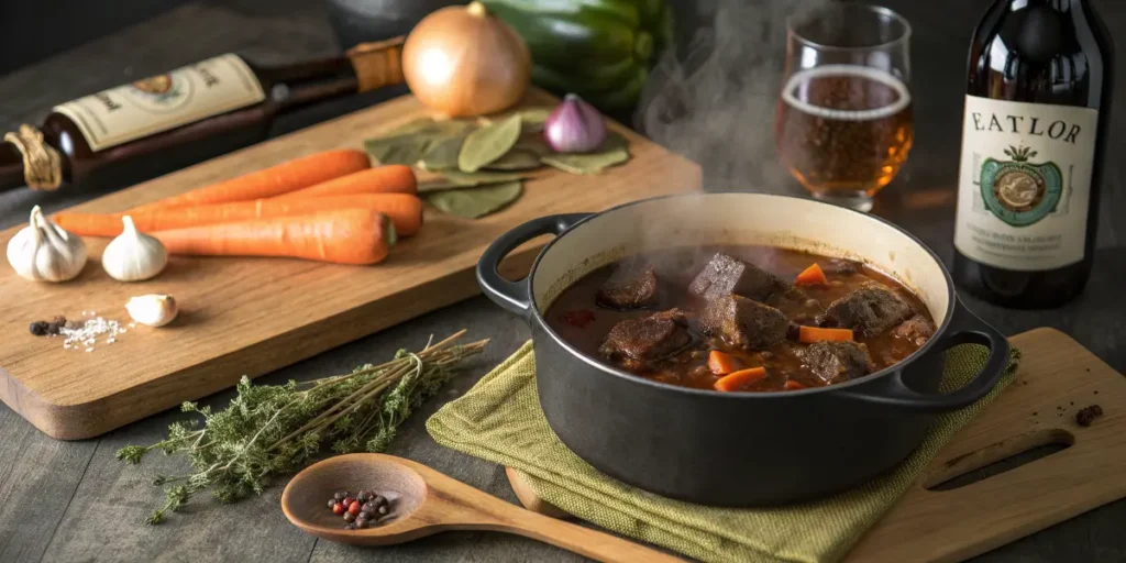 Joue de bœuf à la bière, au cidre ou sans alcool