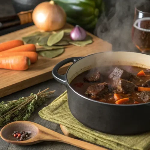Joue de bœuf à la bière, au cidre ou sans alcool