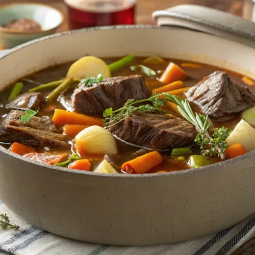 Pot-au-feu traditionnel à la joue de bœuf