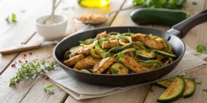 Poêlée Courgettes et Poulet