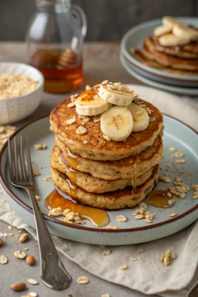 Pancakes avoine-banane sans farine