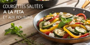 Courgettes Sautées à la Feta et aux Poivrons