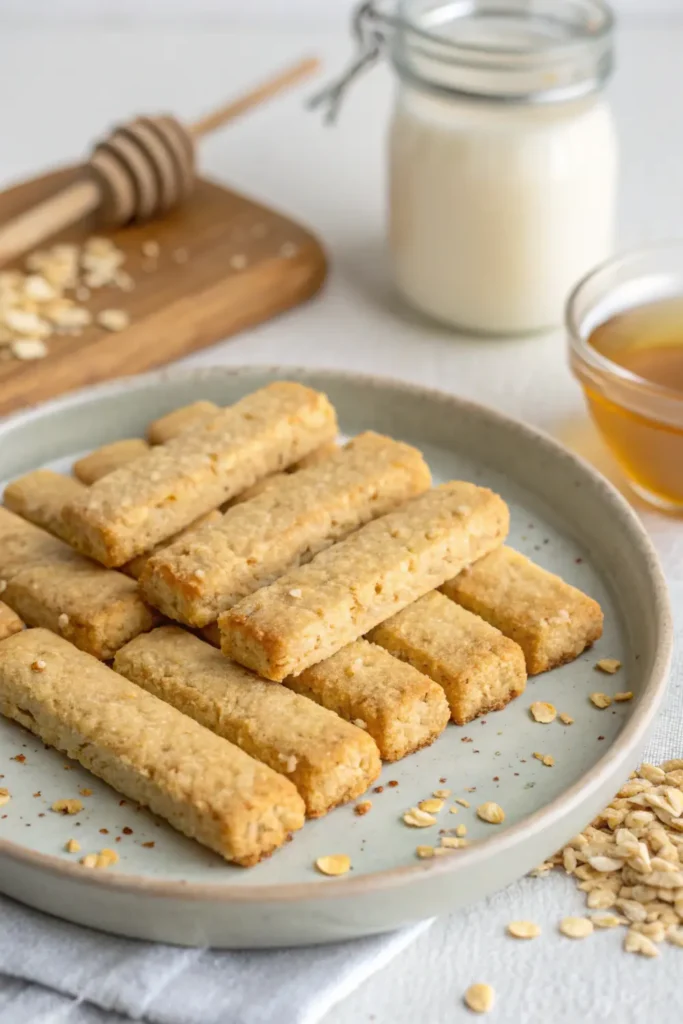 Bâtonnets d’avoine au lait et miel