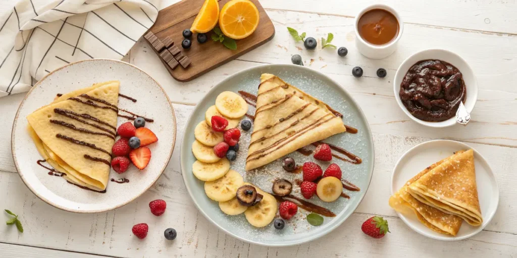 Recette de crêpes sucrées faciles : chocolat, nature et sans œufs