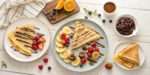 Recette de crêpes sucrées faciles : chocolat, nature et sans œufs