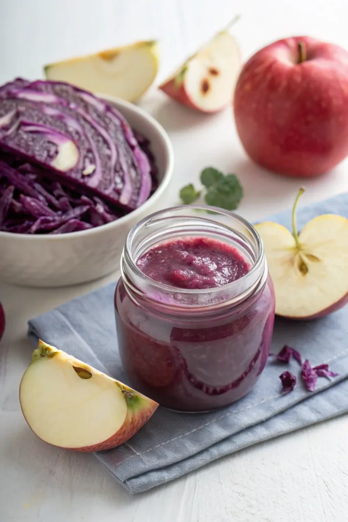  Compotée de chou rouge et pomme