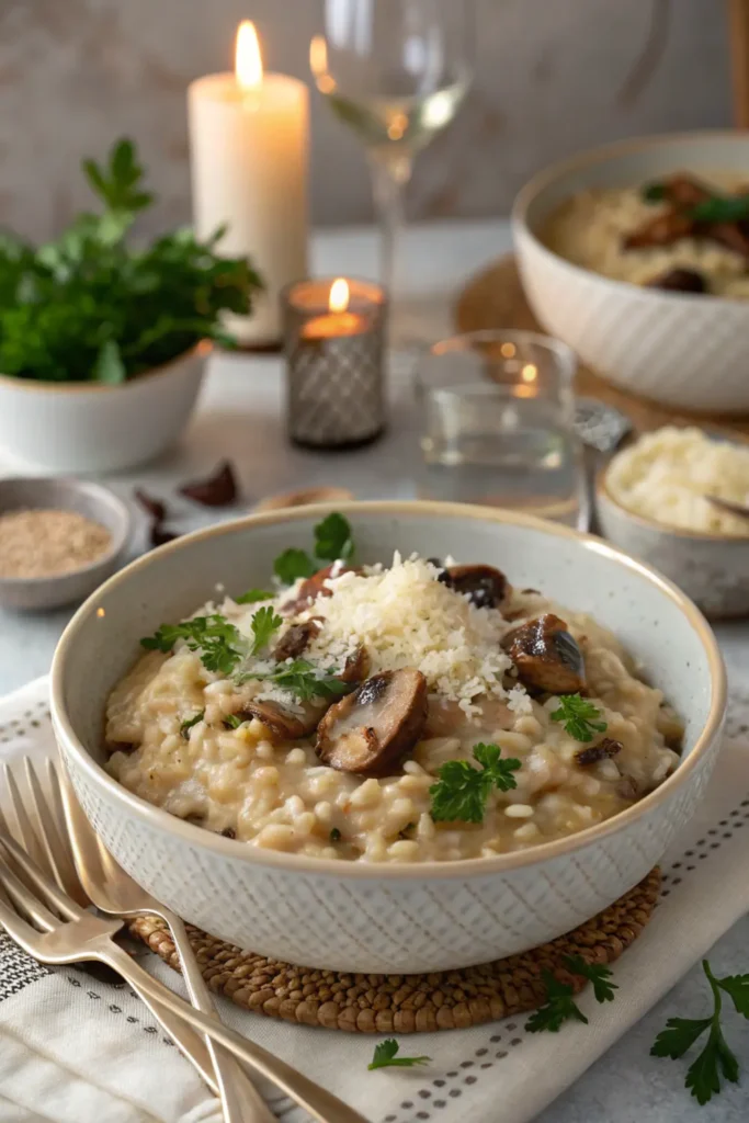 Risotto aux Cèpes et Parmesan Vieilli