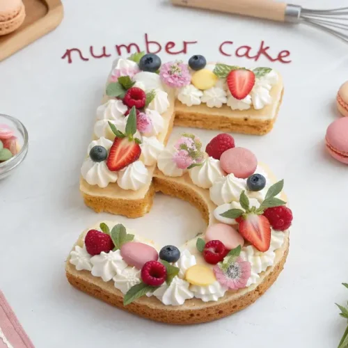 Number Cake Recette Facile Génoise Moelleuse et Gourmande