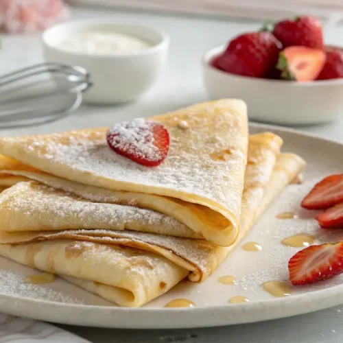 Recette de crêpes au yaourt