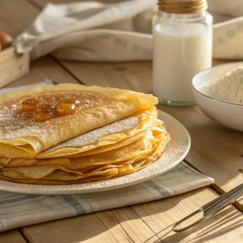 Recette de crêpes croustillantes