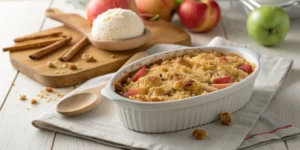 Crumble Pomme et Rhubarbe