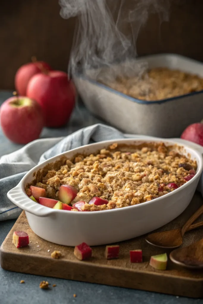 Crumble Rhubarbe & Pomme Gourmand