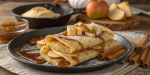 Recette de crêpes aux pommes