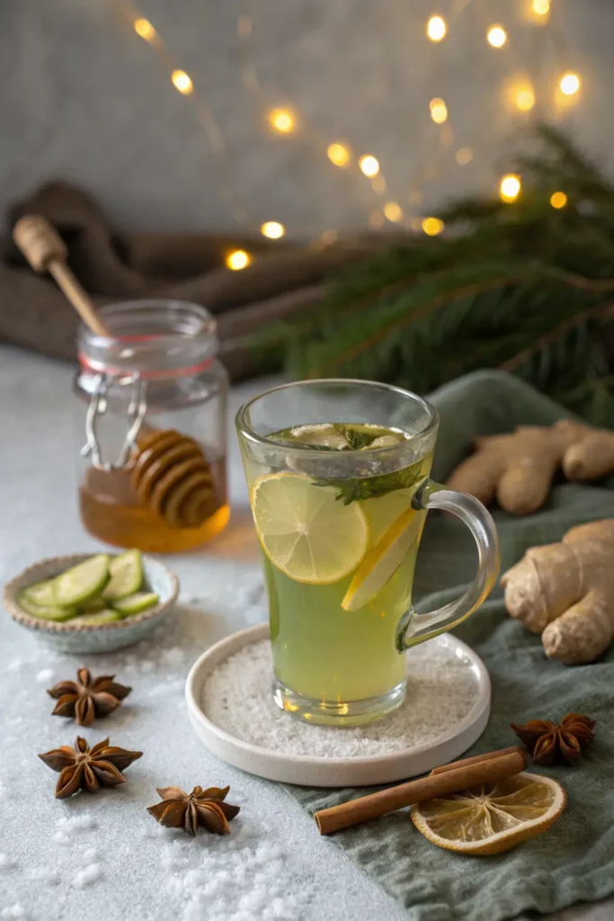 Thé Vert au Miel et au Gingembre