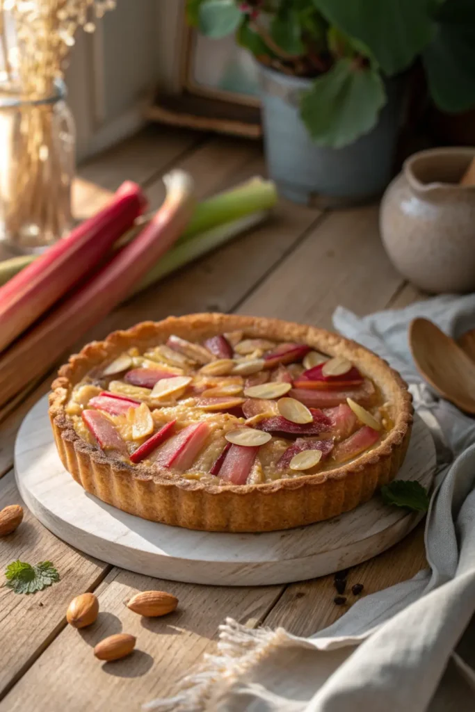 Tarte Rhubarbe & Amande