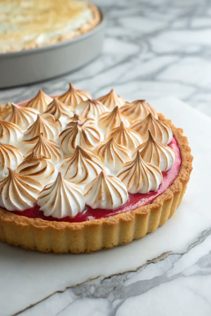 Tarte Rhubarbe Meringuée