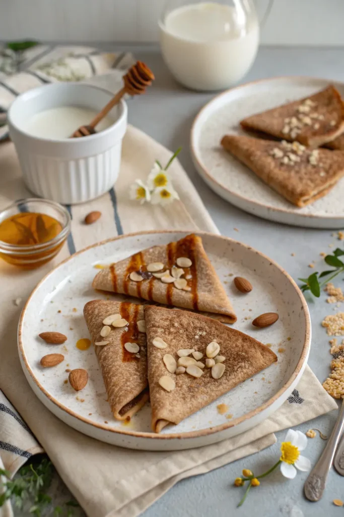 Crêpes à la Farine de Sarrasin et Lait d’Amande