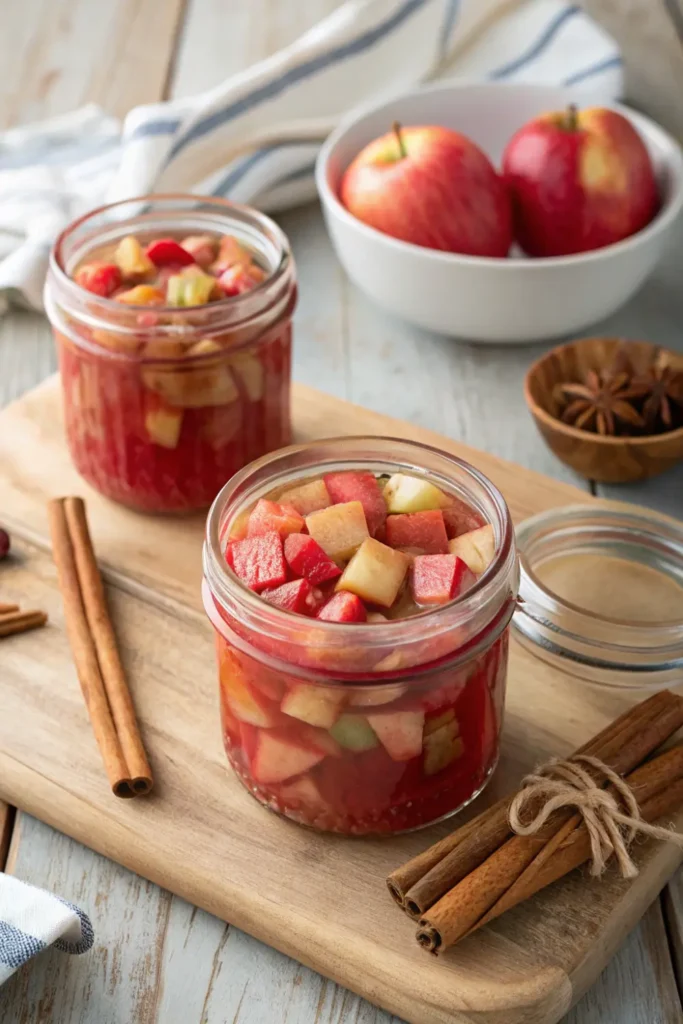 Compote de Rhubarbe et Pomme Sans Sucre
