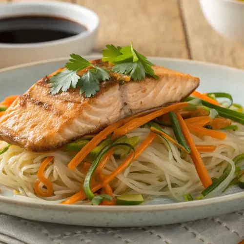 Recette de Vermicelle de Riz au Saumon