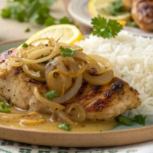 Recette de cuisine senegalaise Yassa : Poulet Savoureux