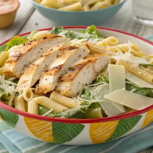 Salade César Poulet et Pâtes