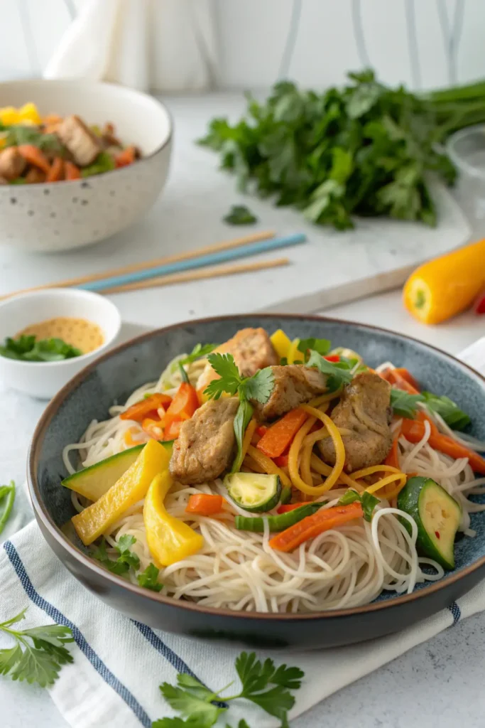 Vermicelle de Riz au Porc