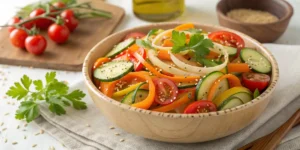 Salades Sénégalaises : Courgettes et Légumes Frais