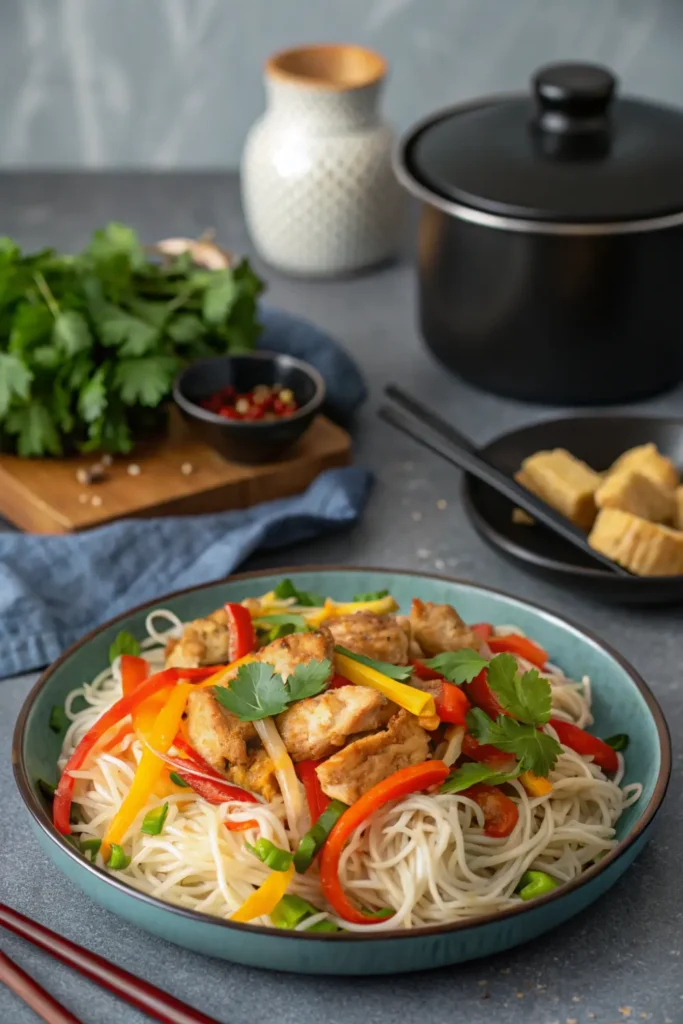 1️⃣ Vermicelle de Riz au Poulet