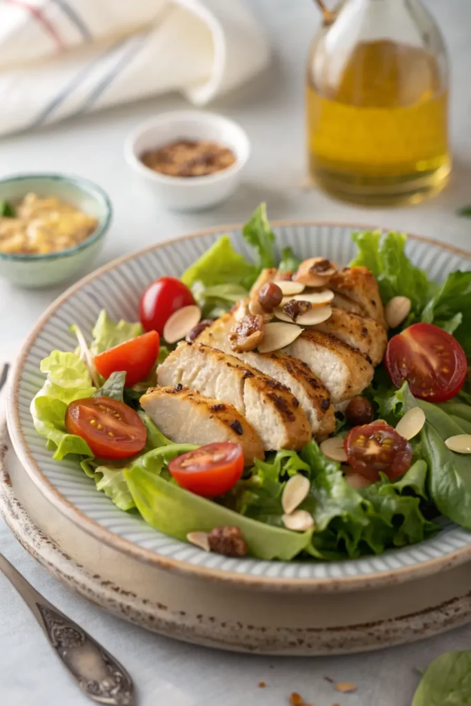  Salade gourmande au poulet et au miel