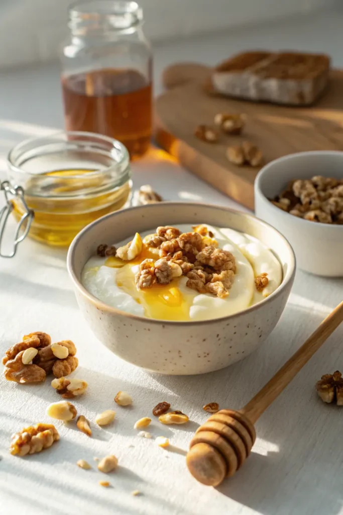 Yaourt Grec au Miel et Noix