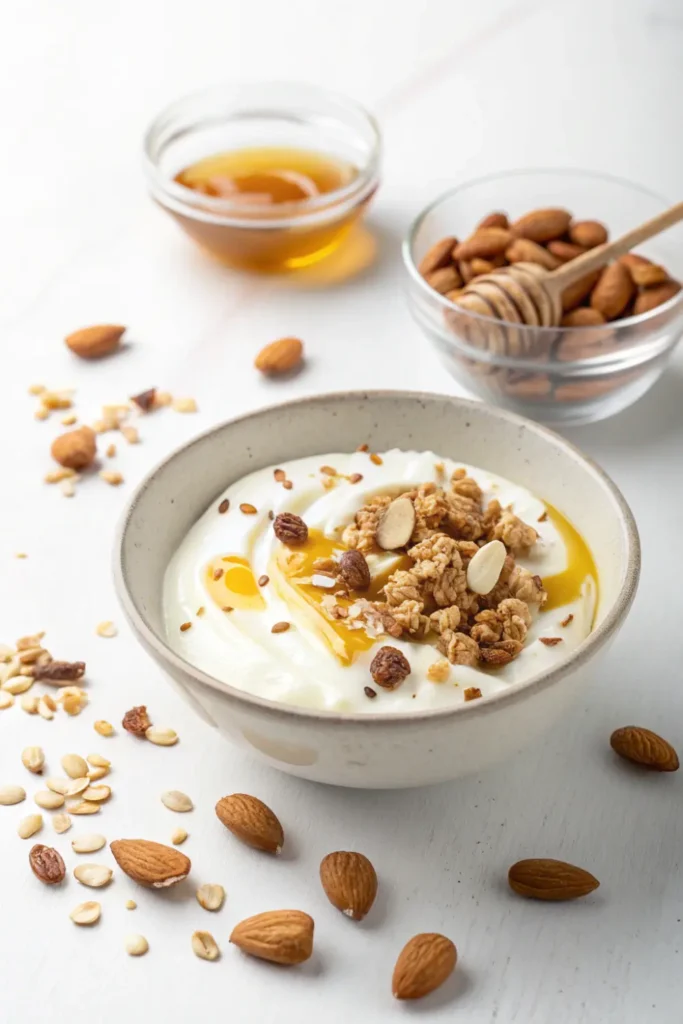 Yaourt Grec au Miel et Fruits Secs