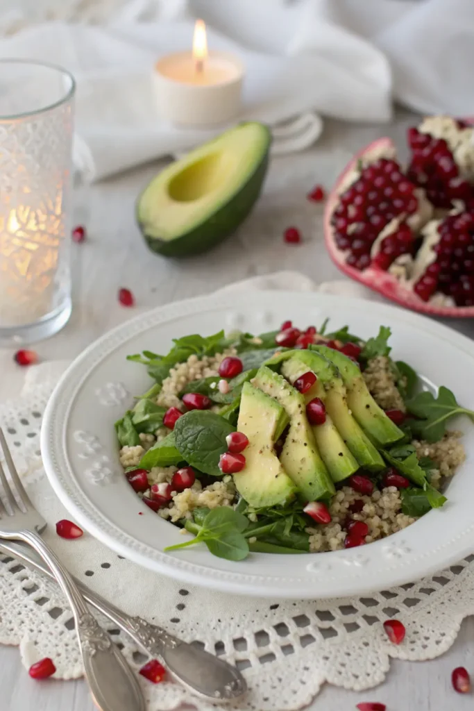 Salade de Quinoa, Avocat et Grenade