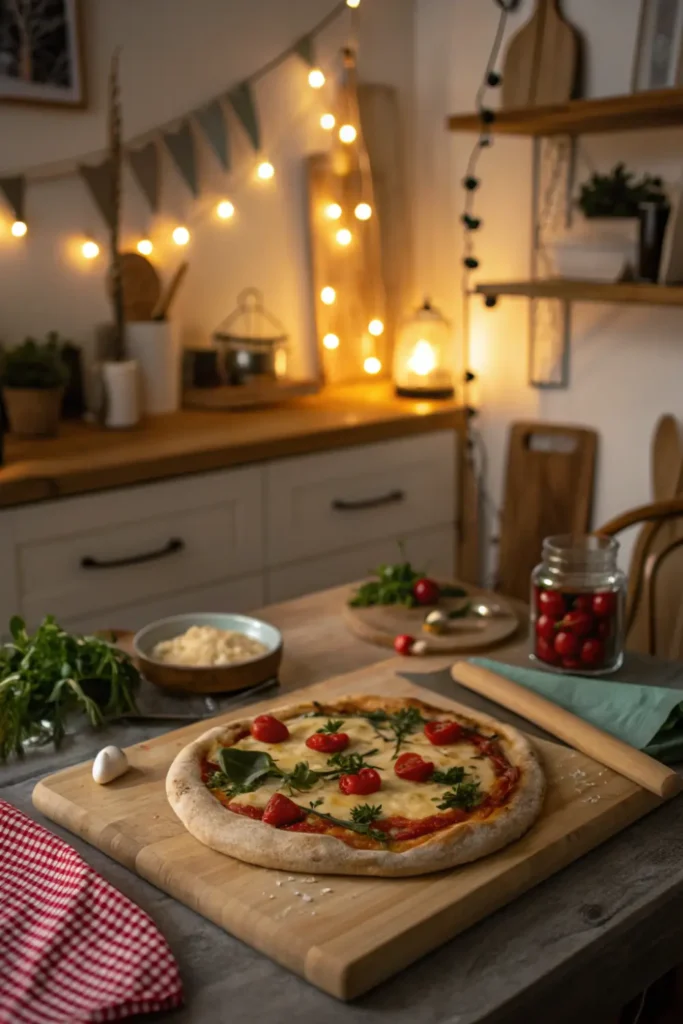 Pizza maison express à partager