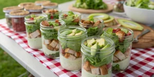 Salade César Poulet à Emporter : Idées Mini et Verrines