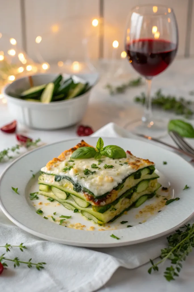 Lasagnes Végétariennes à la Courgette et Ricotta