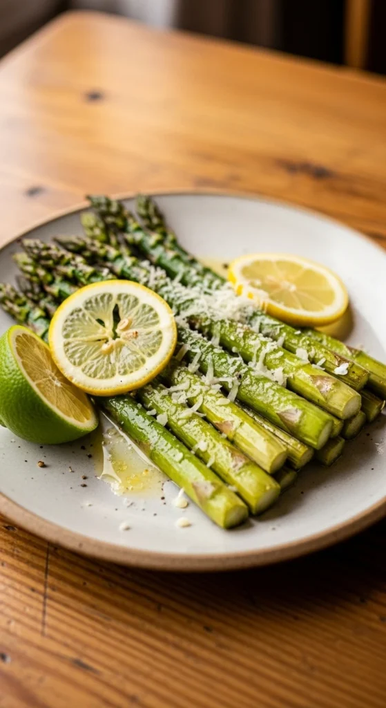 Recette Printemps Asperge : Asperges rôties au parmesan