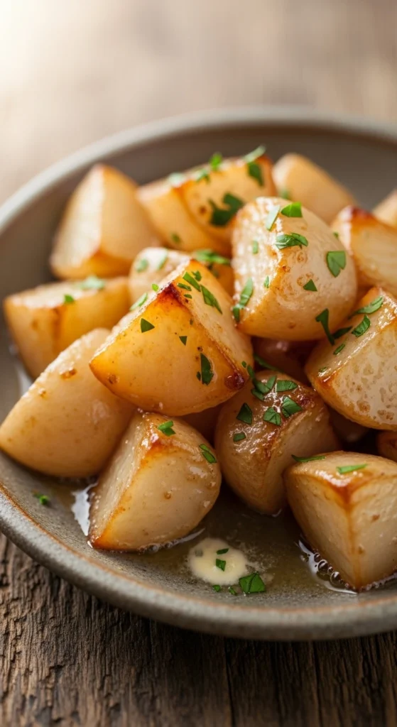Navets glacés au sirop d’érable