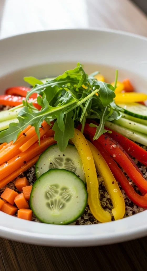  Salade de Quinoa aux Légumes Croquants