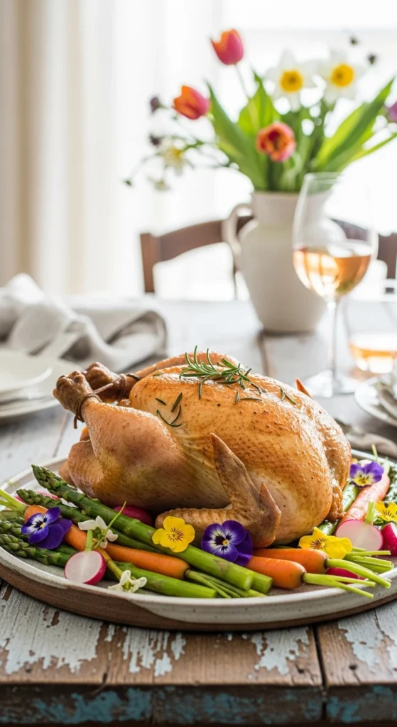 Recette Printemps Dîner : Poulet aux Légumes de Saison