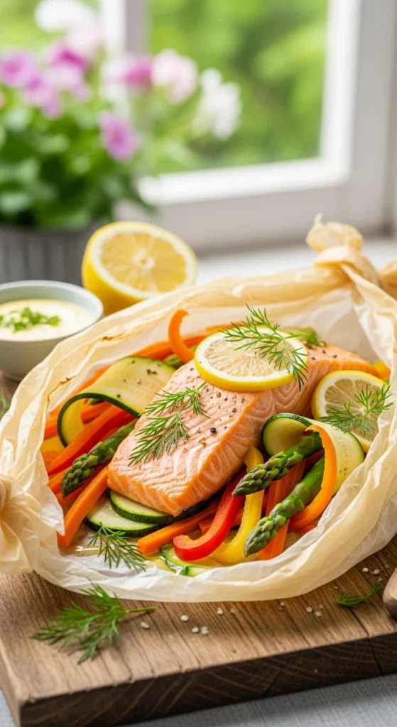 Recette Printemps Soir : Poisson en Papillote aux Herbes