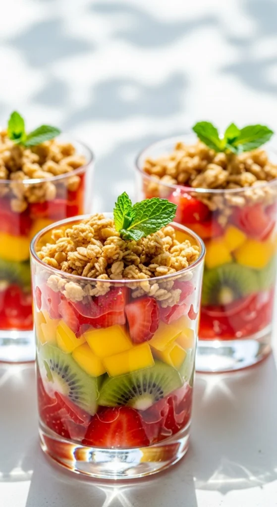 Recette Printemps Dessert : Verrines Fraîches aux Fruits