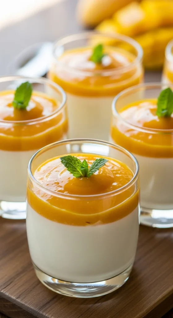 Recette Dessert de Printemps : Panna Cotta à la Mangue
