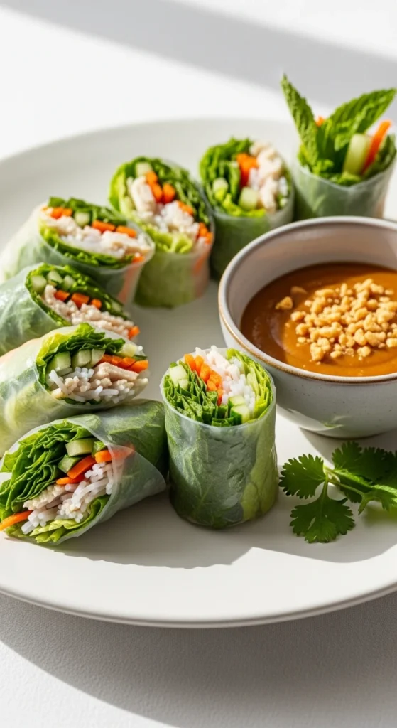 Recette Rouleau de Printemps au Poulet