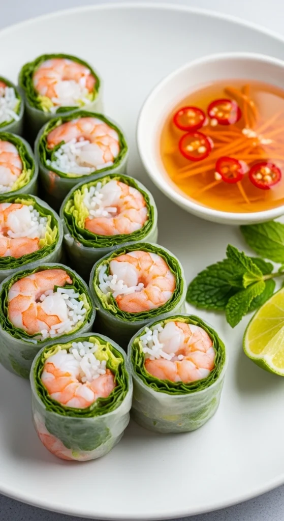 Recette Rouleaux de Printemps Crevettes