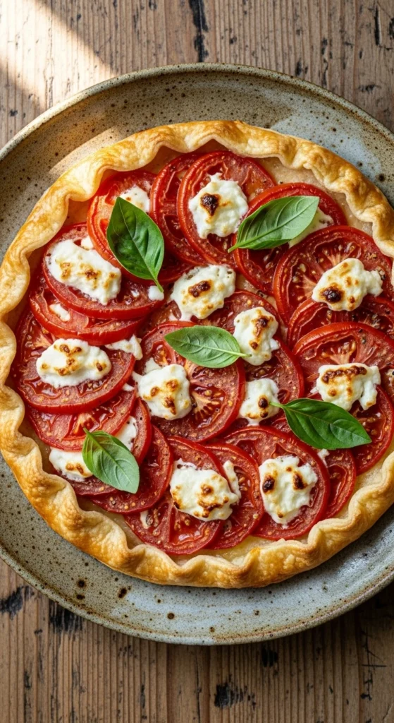 Tarte Fine aux Tomates et Chèvre